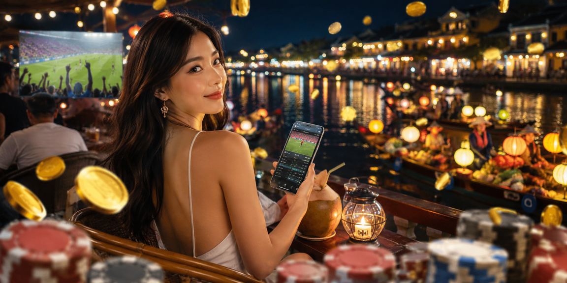 Quán cà phê Hội An gợi hình ảnh người dùng Việt truy cập giải trí di động