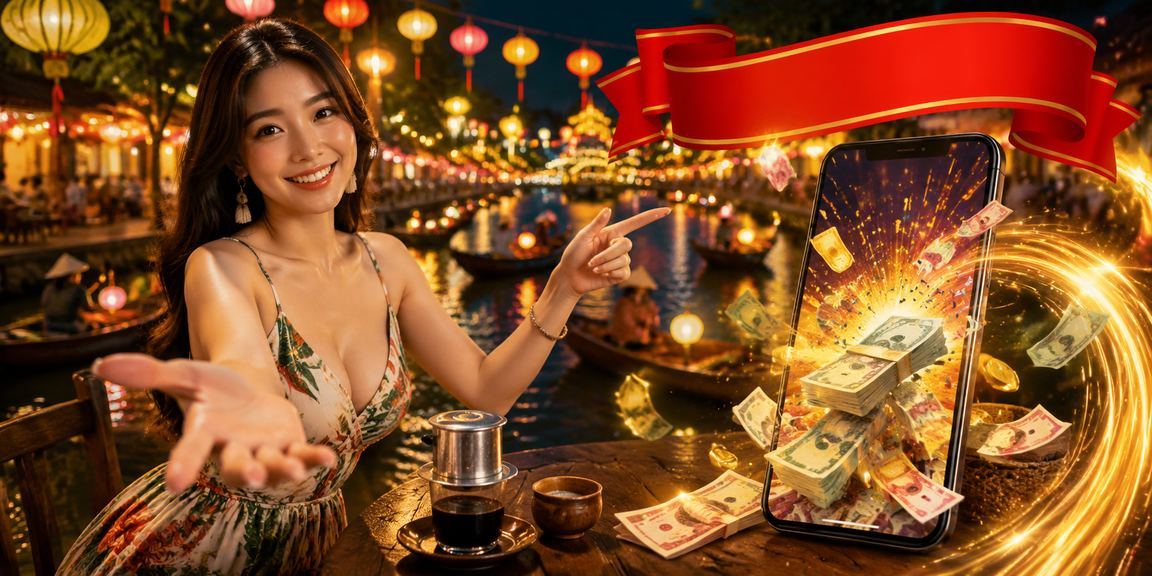 Không gian cà phê Hội An minh họa việc đọc chính sách bảo mật trên thiết bị cá nhân